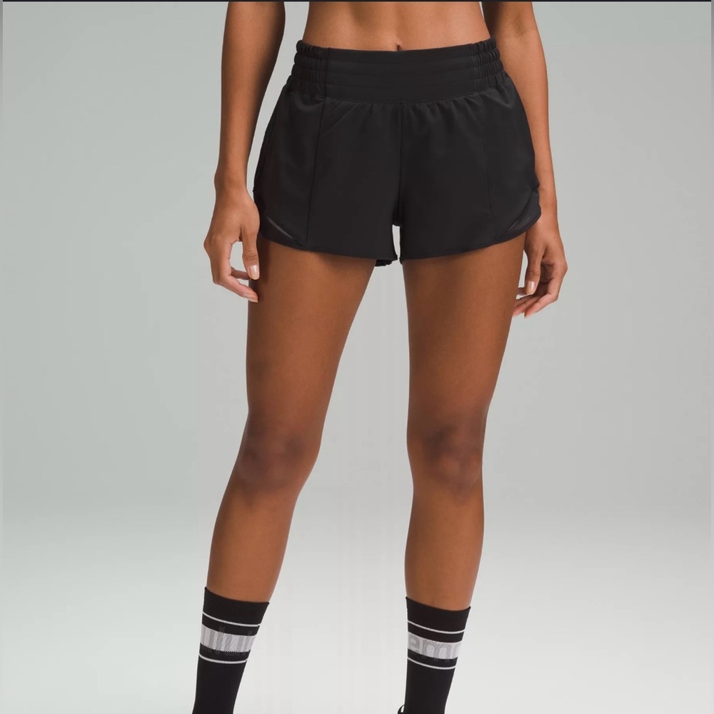 Lululemon Athletica Black Athletic Shorts Lightweight Fit